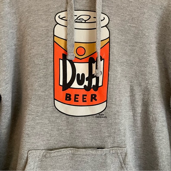 The Simpsons Duff Beer Cozy Hoodie - Picture 4 of 7